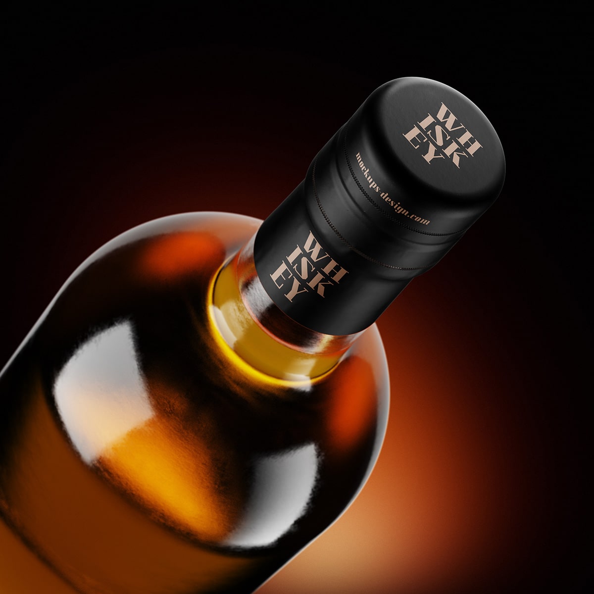 Whisky Bottle Mockup