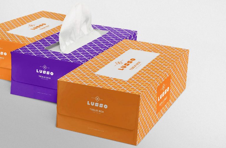 Tissue Paper Packaging Box Mockups
