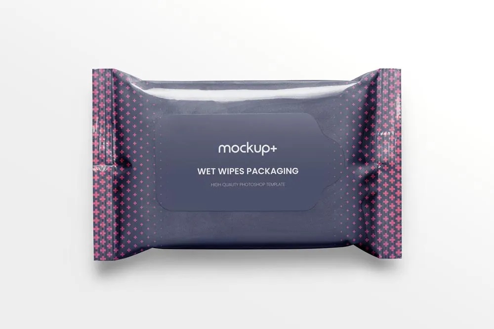 Wet Wipes Packaging Mockup