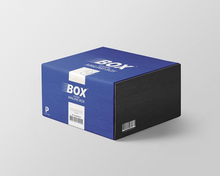 Download Free Square Mailing Box Mockup Free Package Mockups