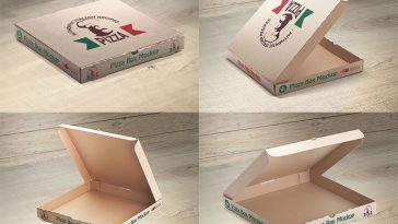 Free Pizza Box Mockup PSD - Designbolts