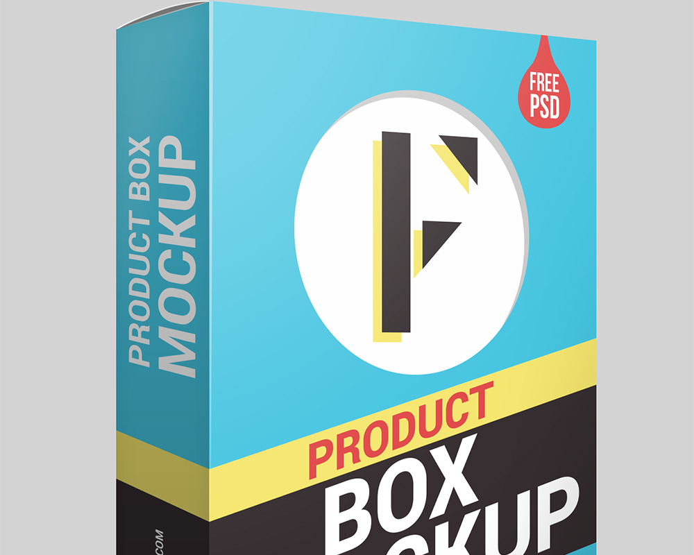 Free Product Packaging Box Mockup