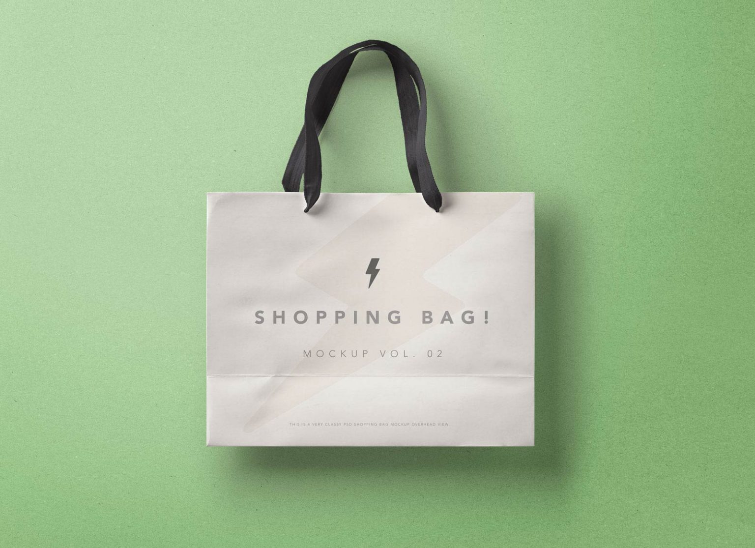Free High Quality Paper Shopping Bag Mockup