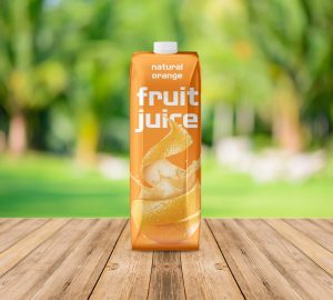 Fruit Juice Carton Bottle Mockup