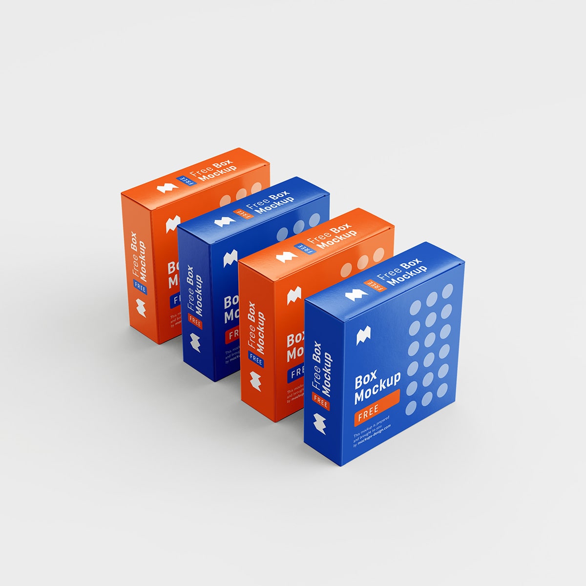 Free Packaging Boxes Mockup