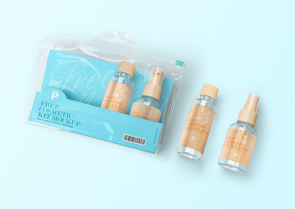 Free Cosmetic Kit Mockup