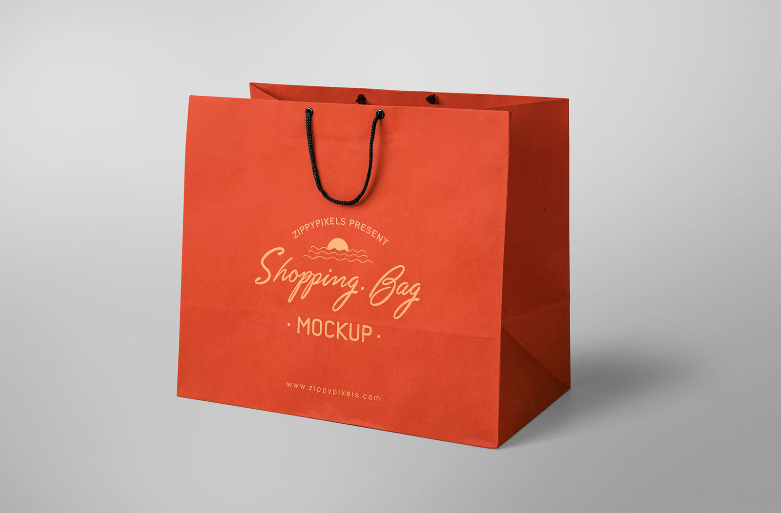 Craft Paper Carry Bag Mockup  Free Package Mockups