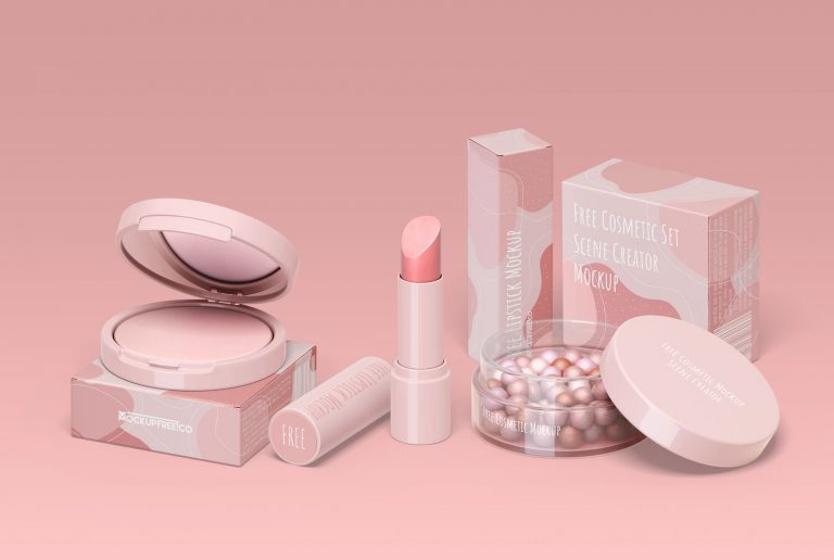 Free Cosmetic Scene Creator Mockup Product Packaging