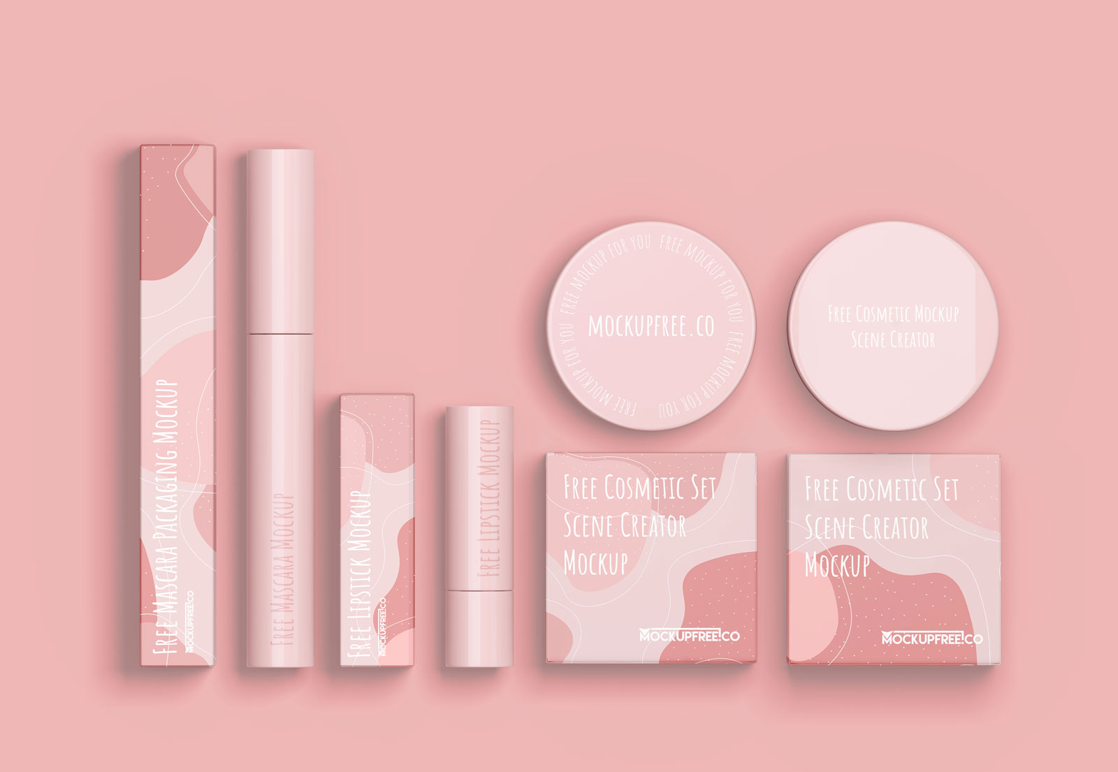 Free Cosmetic Scene Creator Mockup Product Packaging