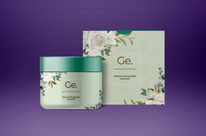 Jar and Packaging Box Mockup