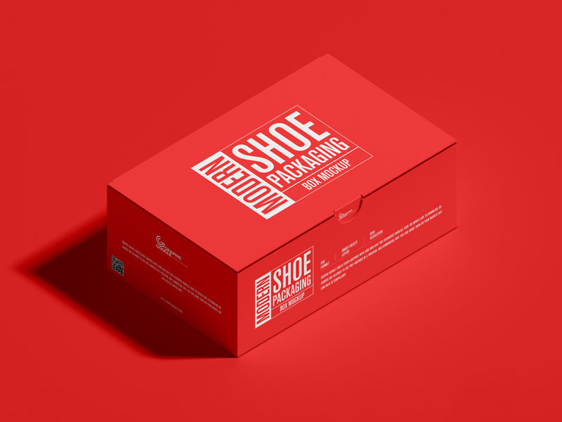 Shoe Packaging Box Mockup