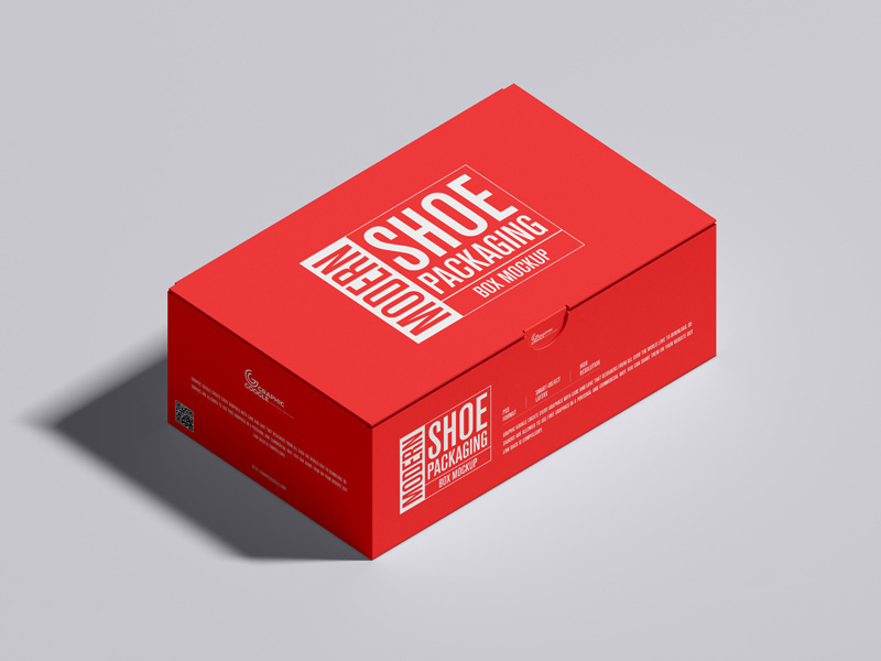 Shoe Packaging Box Mockup