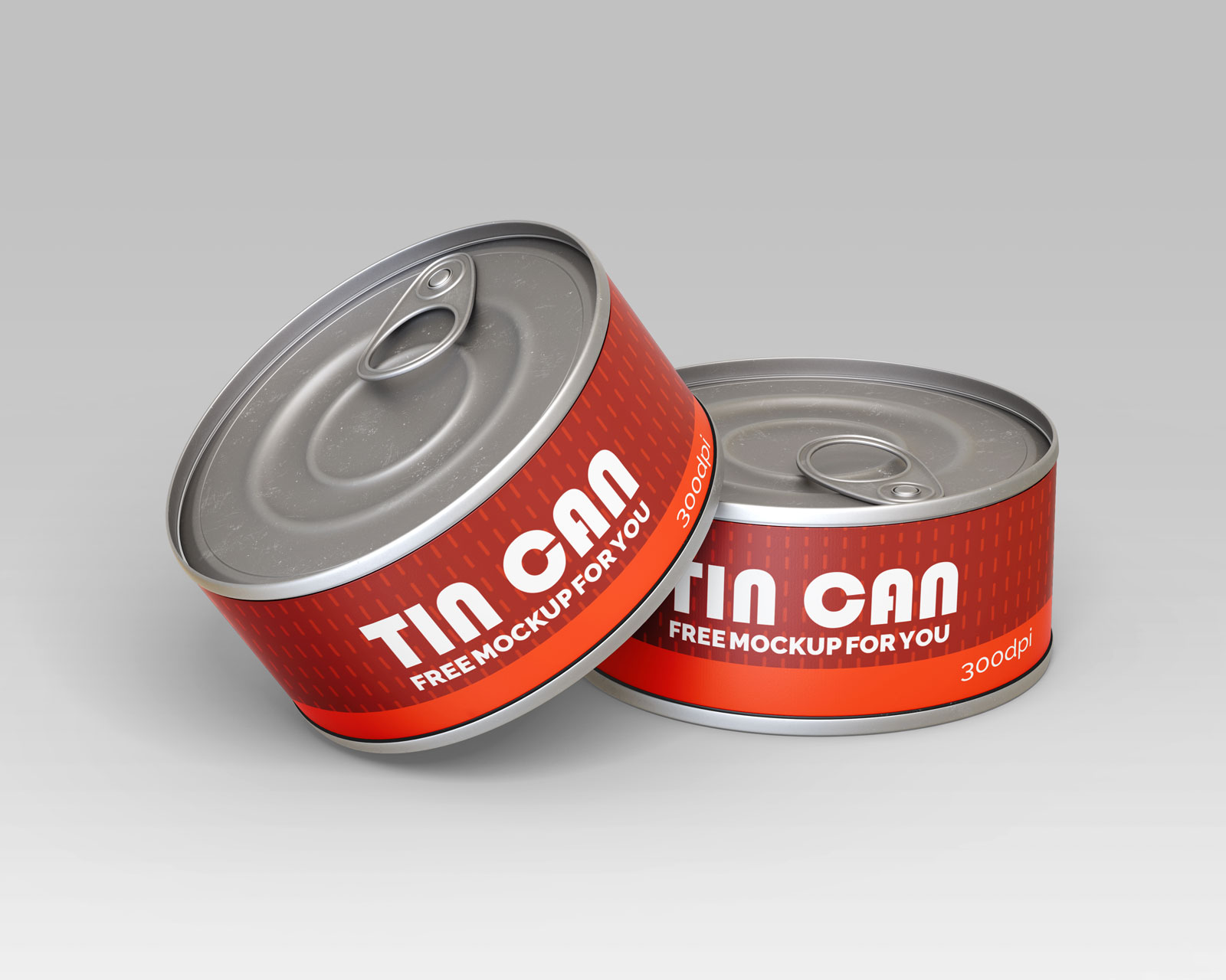 Free Tin Cans Mockup Sets