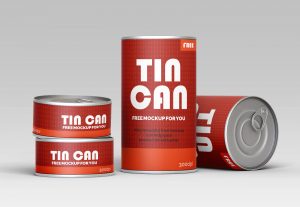 Free Tin Cans Mockup Sets