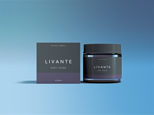 Jar with Packaging Box Mockup