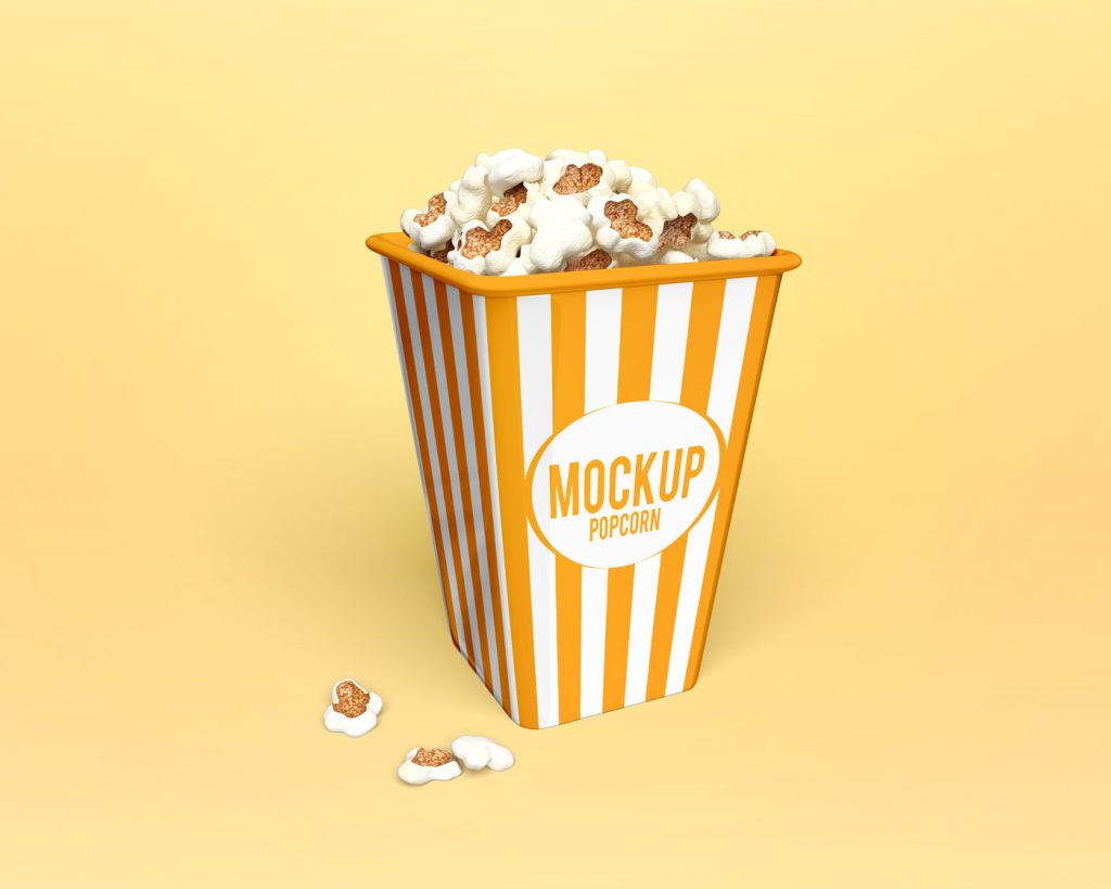 Popcorn Box Mockup set