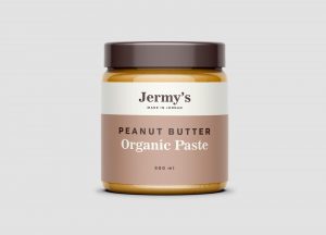 500ml Nut Butter Glass Jar Mockup