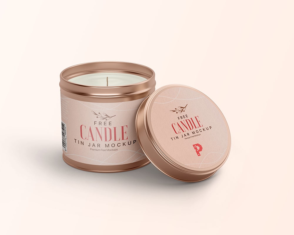 Candle Tin Jar Mockup