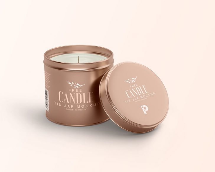 Free Candle Tin Jar Mockup Free Package Mockups