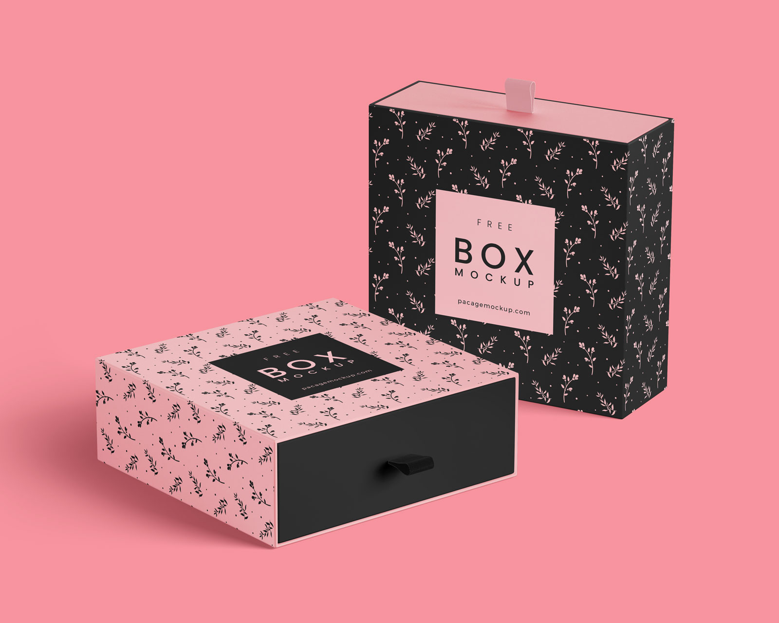 Magnetic Gift Boxes Mockup Stock Template