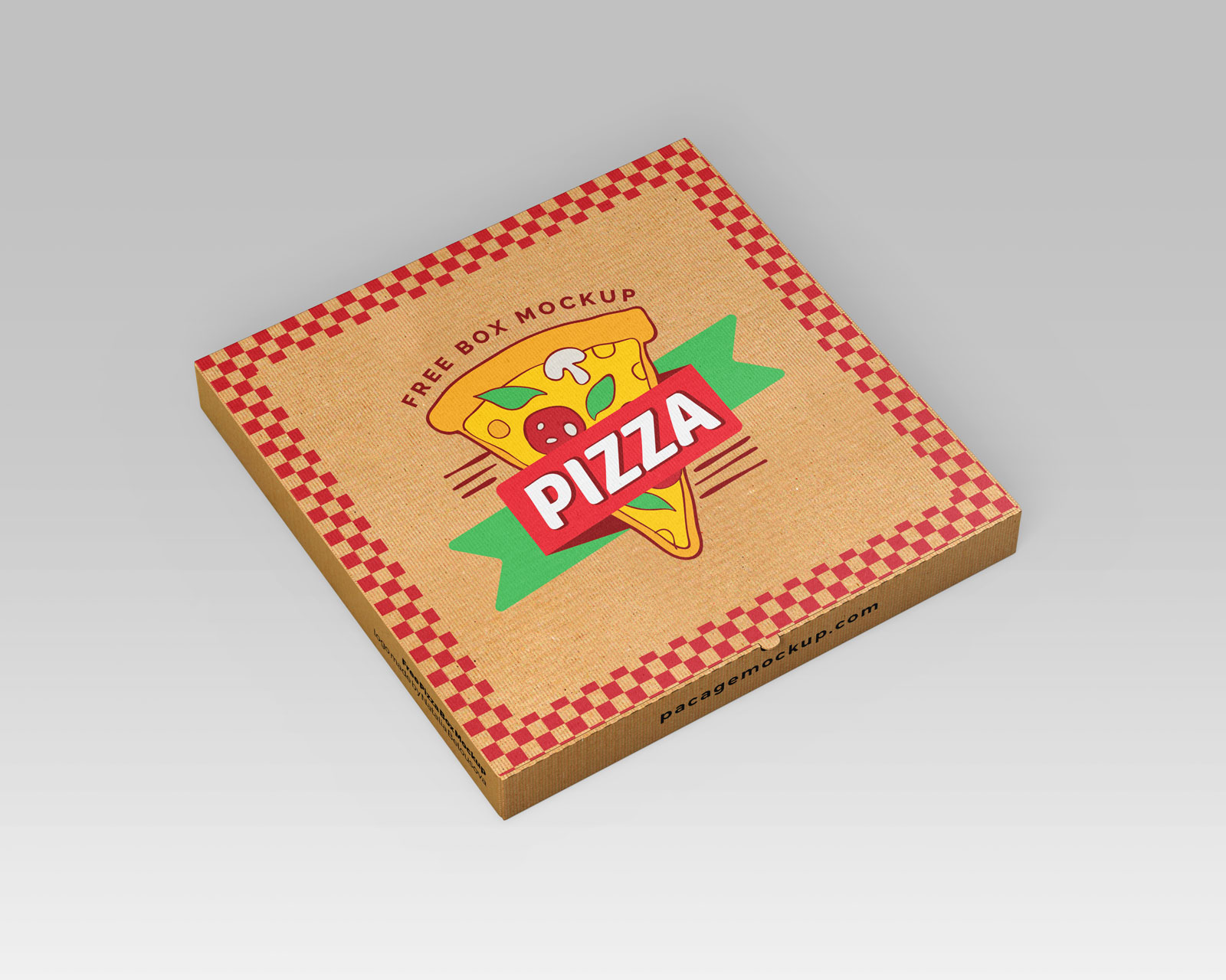 Open and Closed Pizza Box Packaging Mockup 3 Set