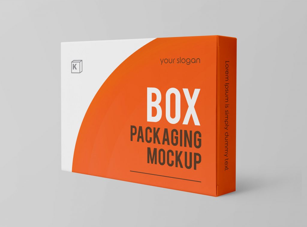 Slim Rectangle Box Packaging Mockup set