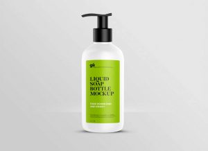 Hand Sanitizer Liquid Soap Bottle Mockup