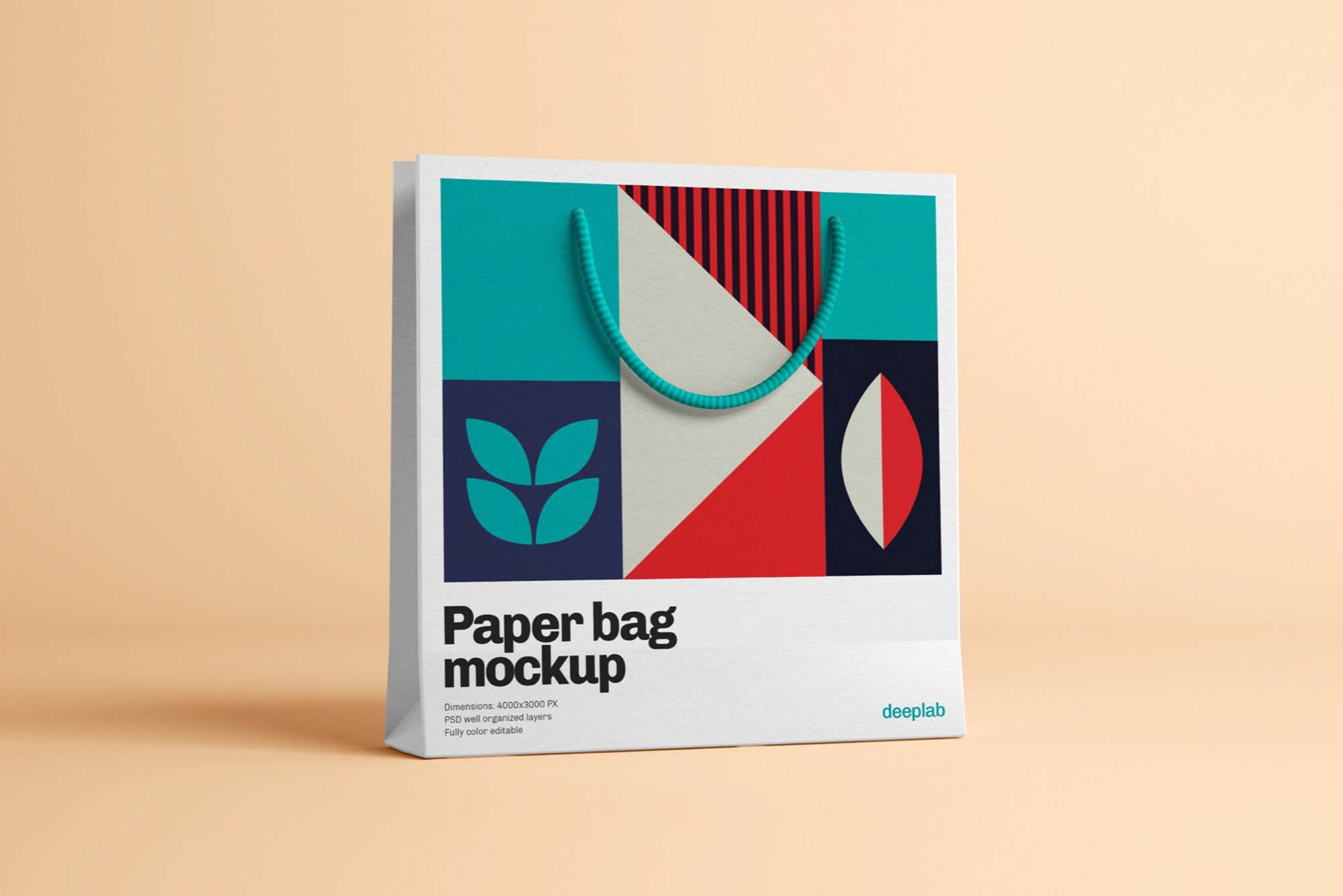 4 Free Paper Bag Mockups PSD