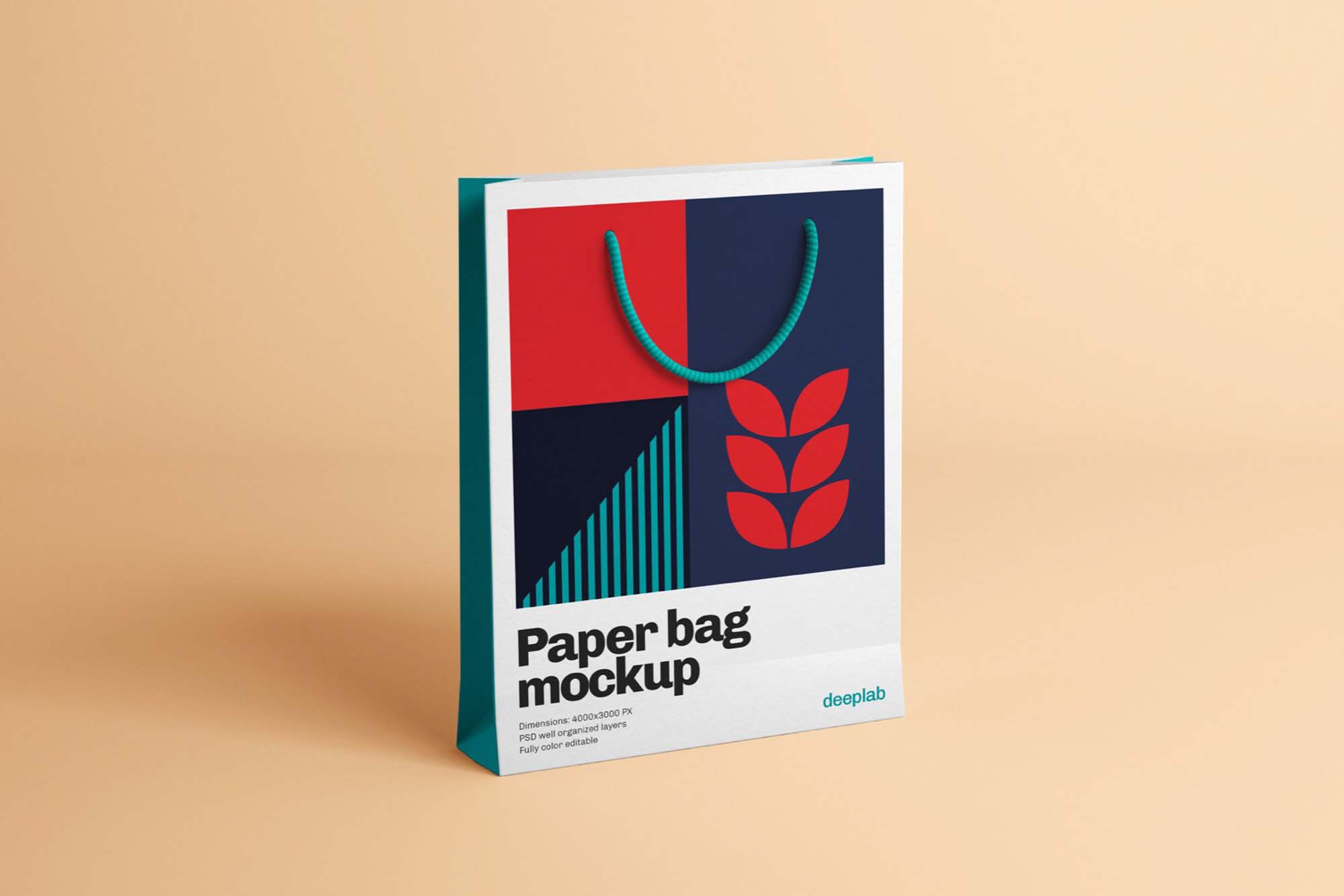 4 Free Paper Bag Mockups PSD