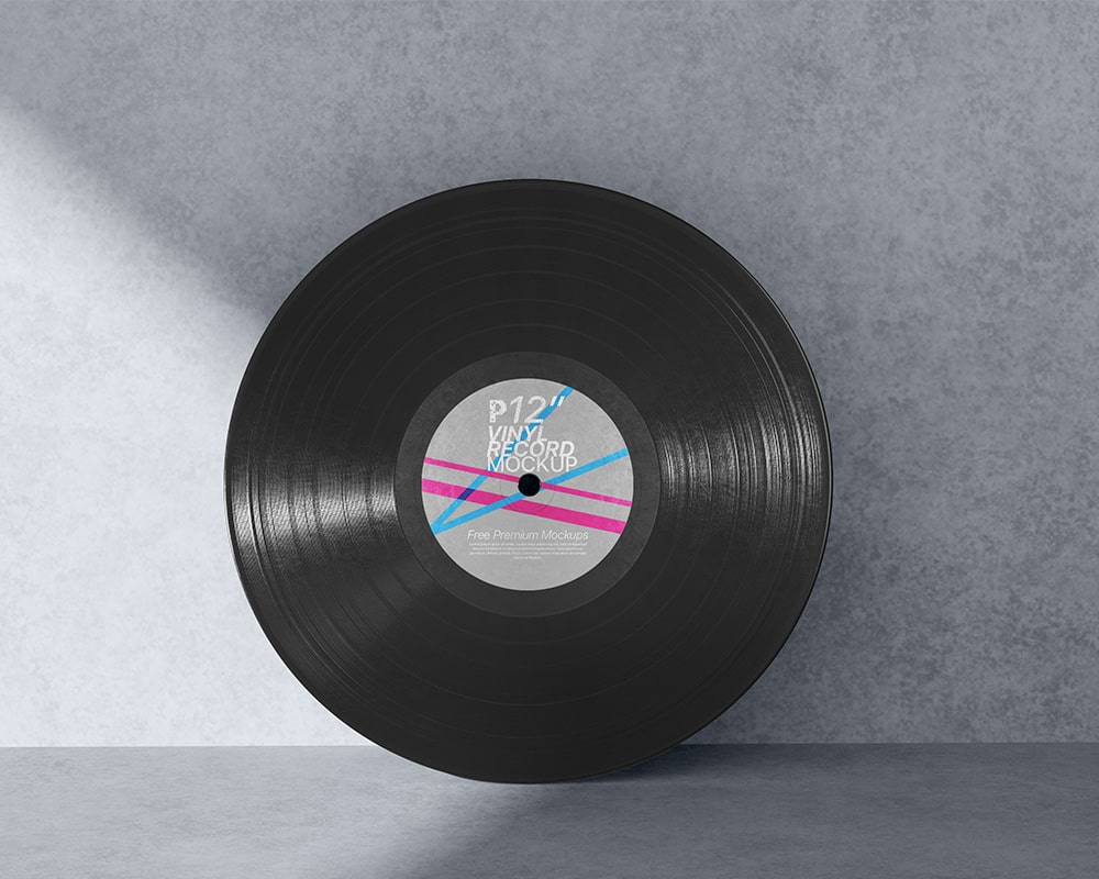 Vinyl Record Sleeve Packaging Mockup