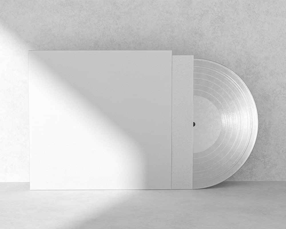 Vinyl Record Sleeve Packaging Mockup