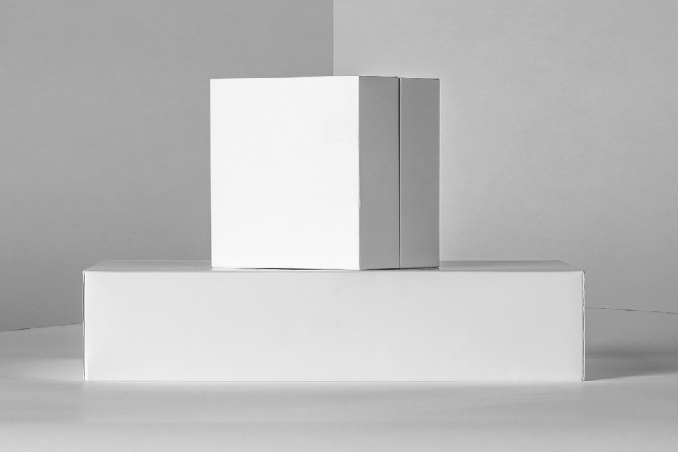 Electronic Product Packaging Square and Long Box Mockup