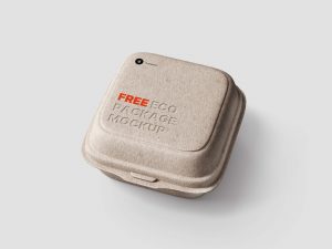 Food Container Free Eco Package Mockup