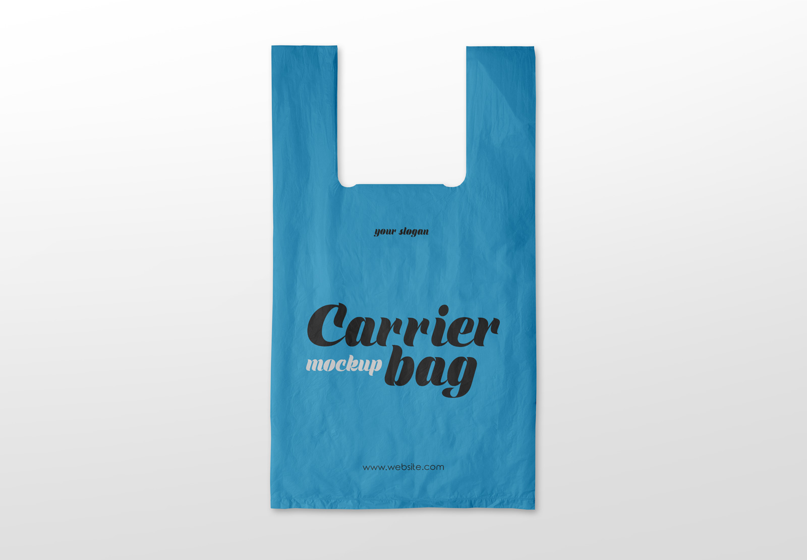 Plastic Shopping Carrier Bag Mockup