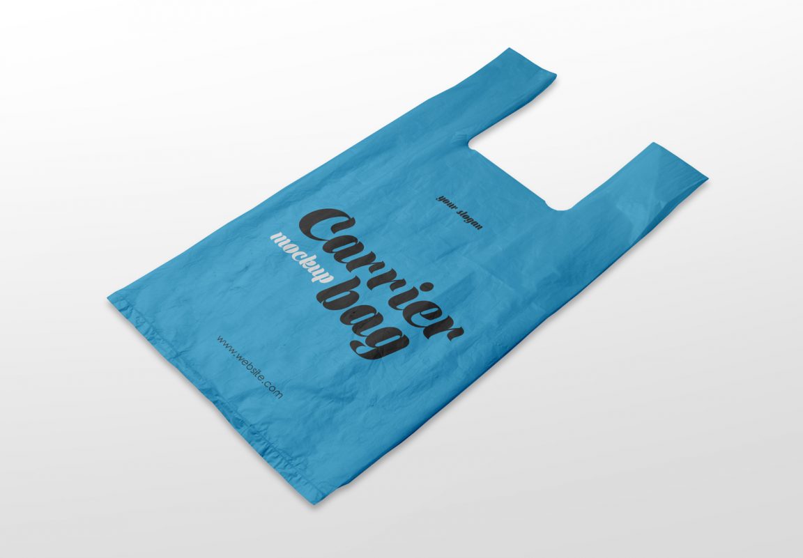 Free Plastic Shopping Carrier Bag Mockup Free Package Mockups