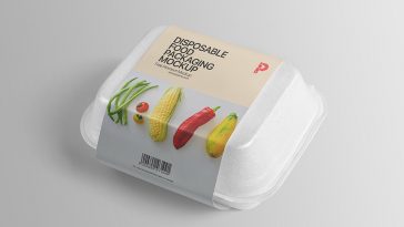 Free Container With Cutlets Mockup - Mockups