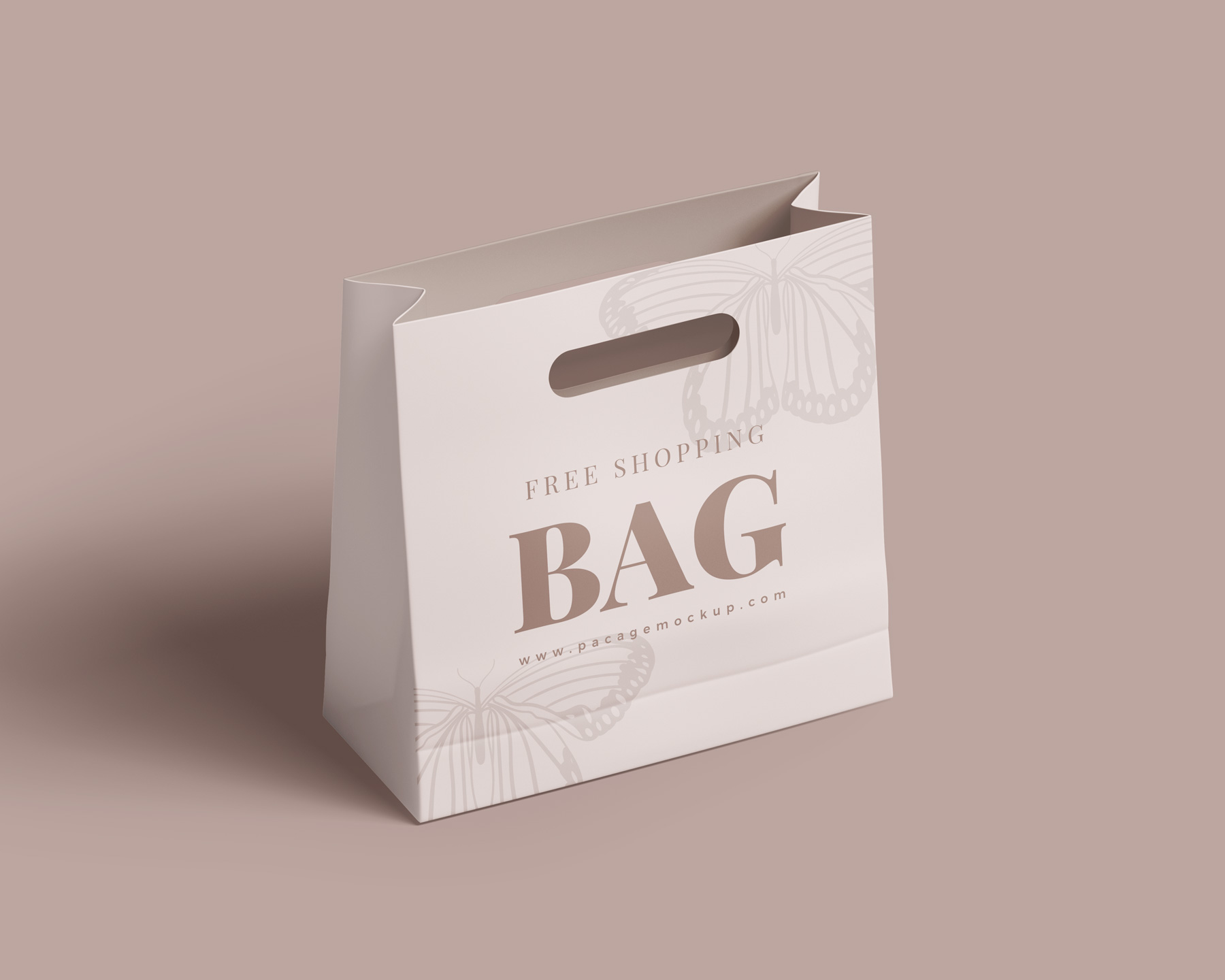 Free Paper Shopping Bag Mockup PSD Set