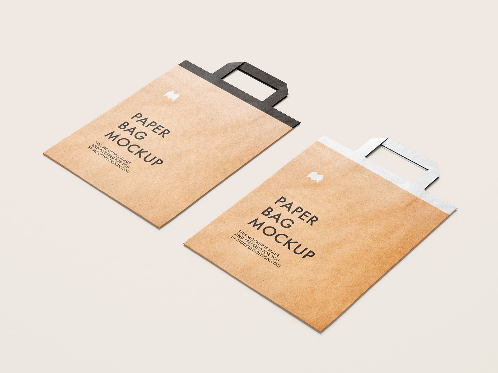 Download Flattened Paper Bag Mockups Set Free Package Mockups