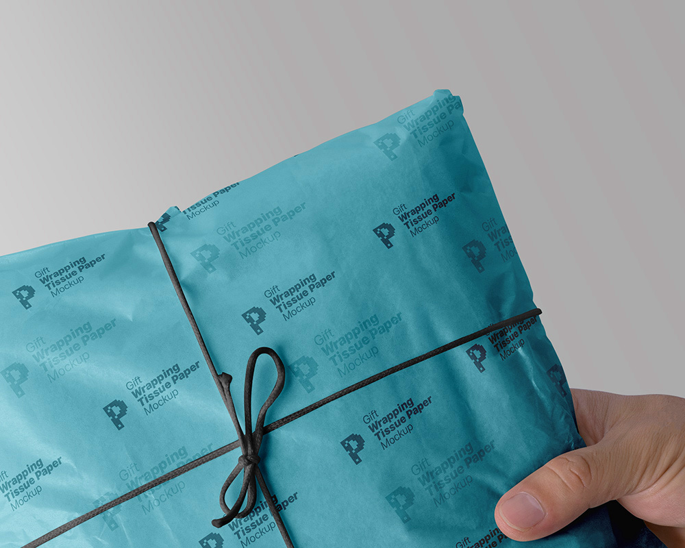 Free Gift Wrapping Tissue Paper Mockup