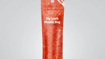 Ziplock Plastic Standing Pouch Mockup