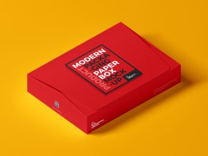 Modern Product Packaging Paper Box Mockup