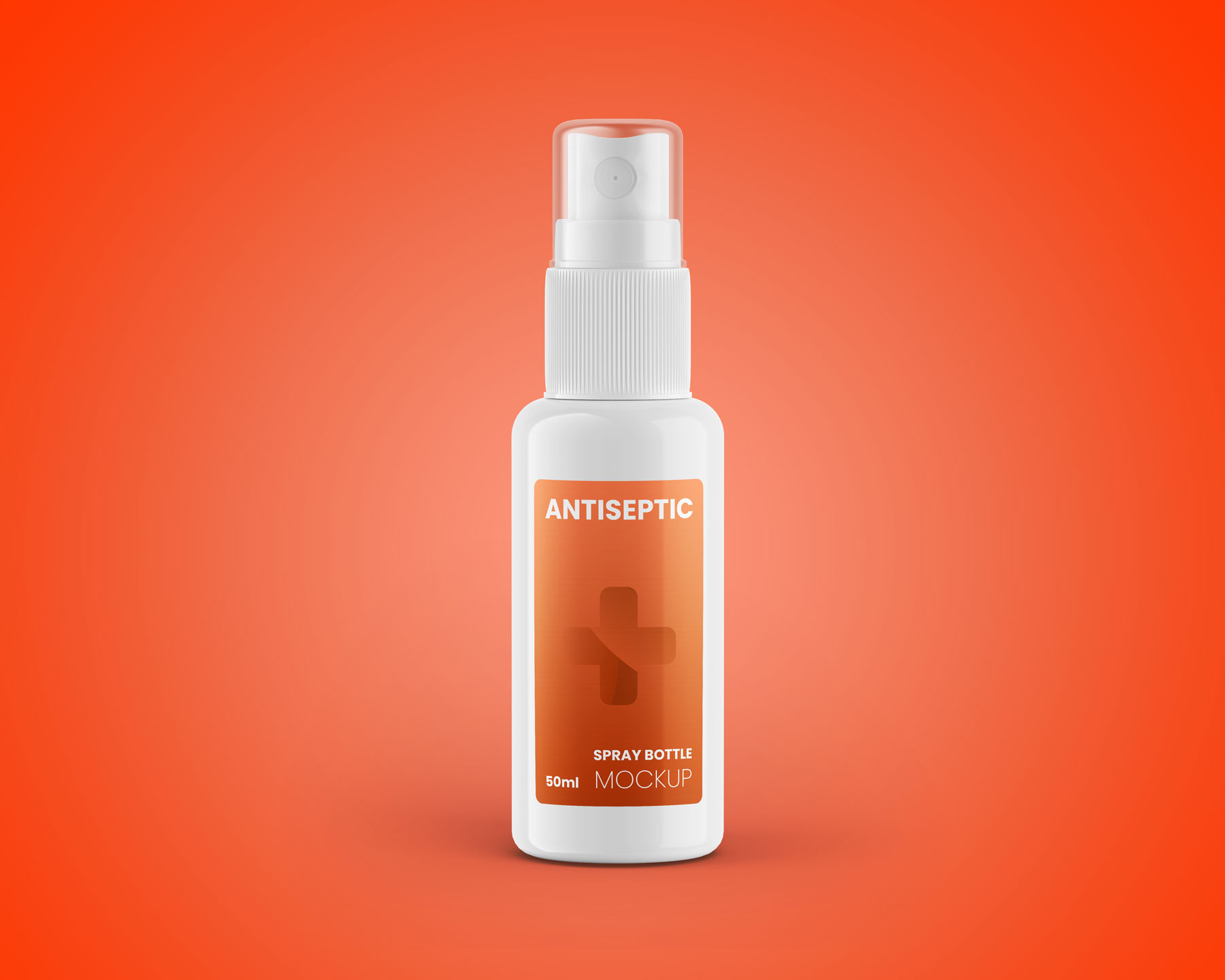 Free Antiseptic Spray Bottle Mockup PSD Set