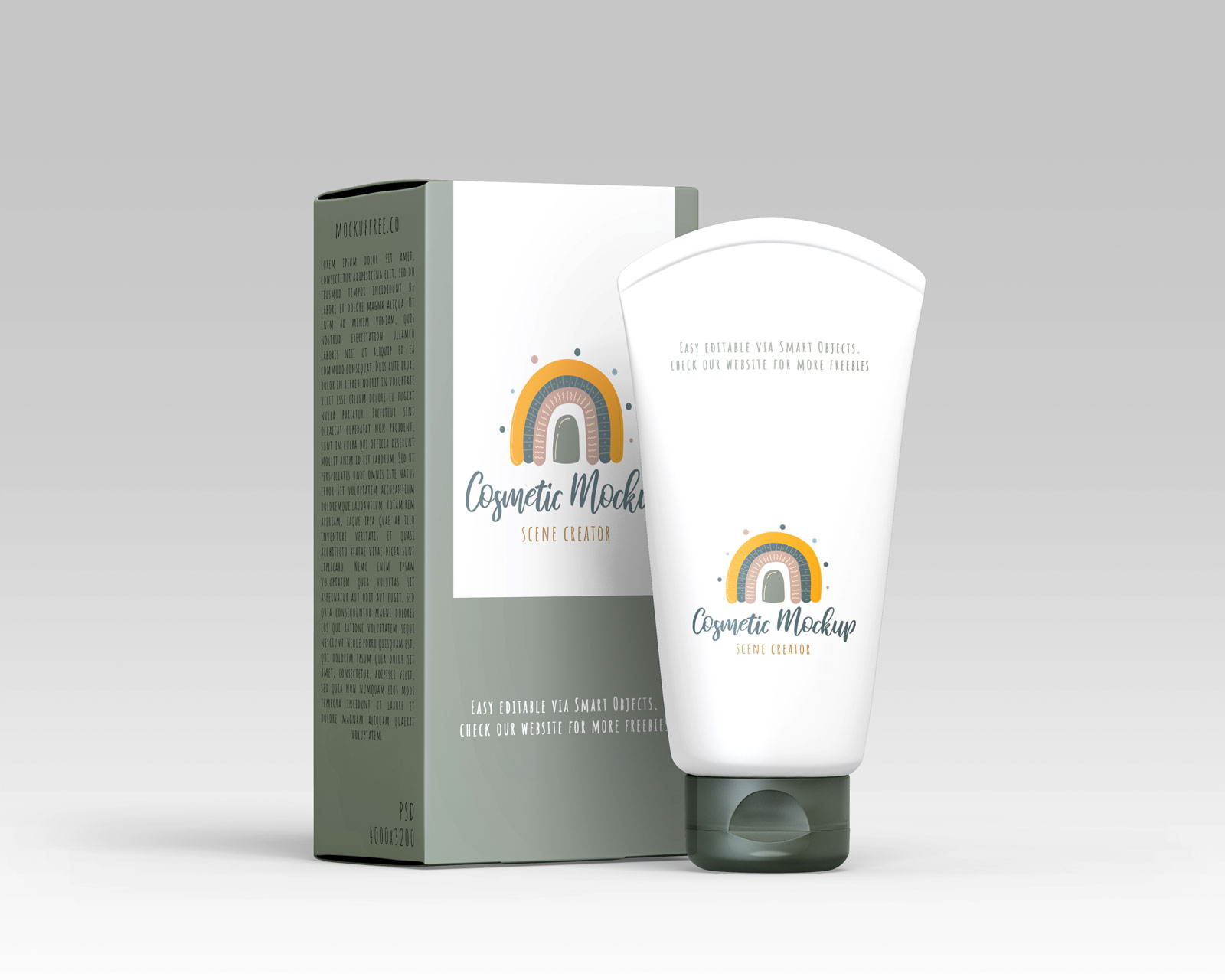 Shampoo, Conditioner Bottle Cream Tube Mockup Sets for Baby Pack