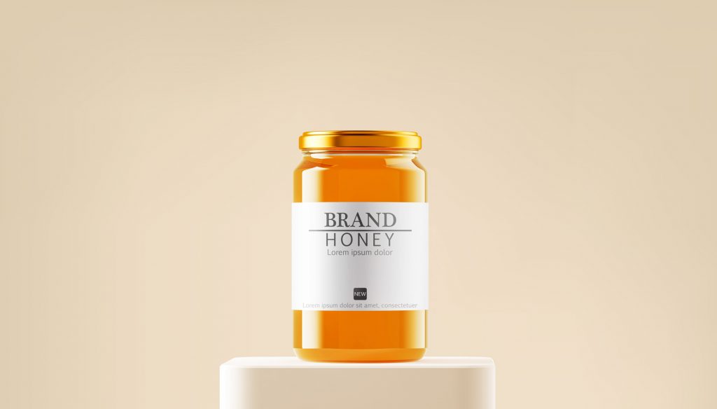Free Honey Jar Mock-up for Packaging