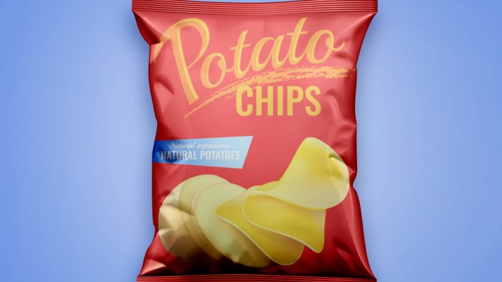 Chips Bag Snack Packet Mockup Glossy/Matt - Free Package Mockups
