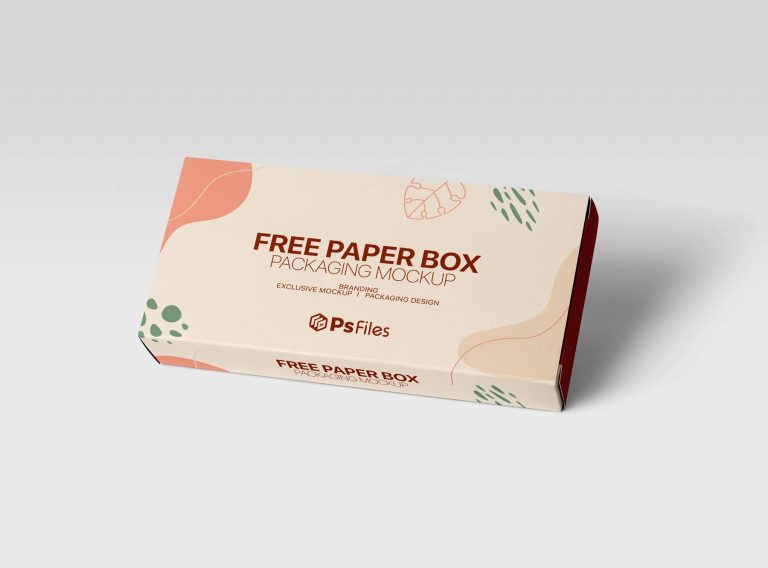 Free Packaging Paper Box Mockup