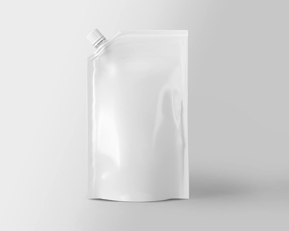 Free Spout Pouch Packaging Mockup