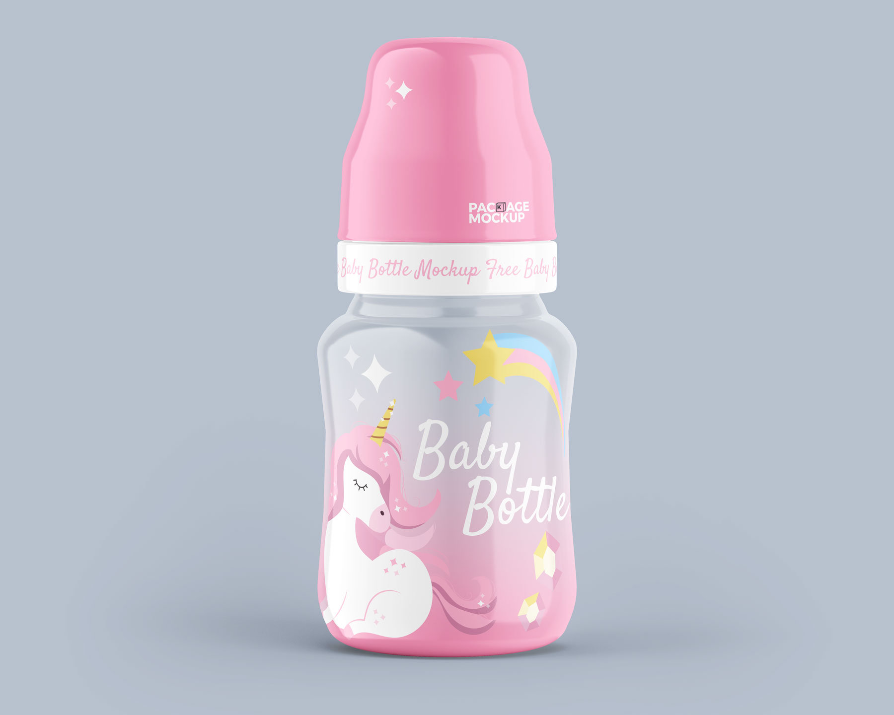 Free Baby Milk Feeder Bottle Mockup PSD Set