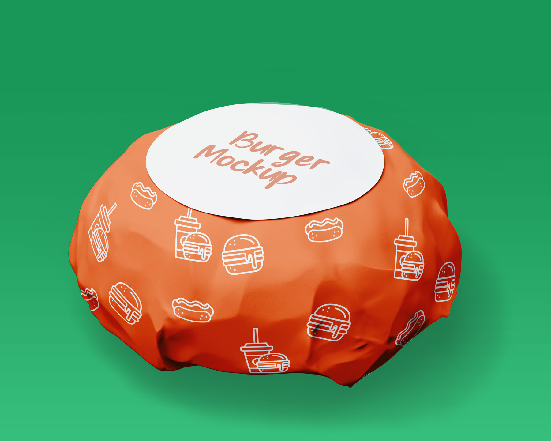 Free Takeaway Burger Food Packaging Mockup PSD Set