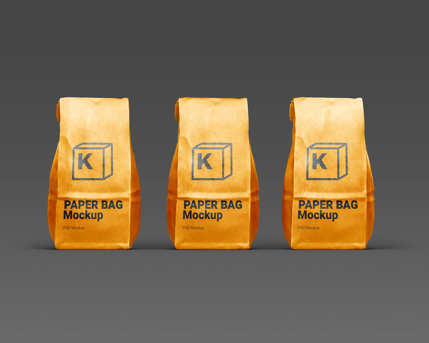 Disposable Paper Bag Mockups set